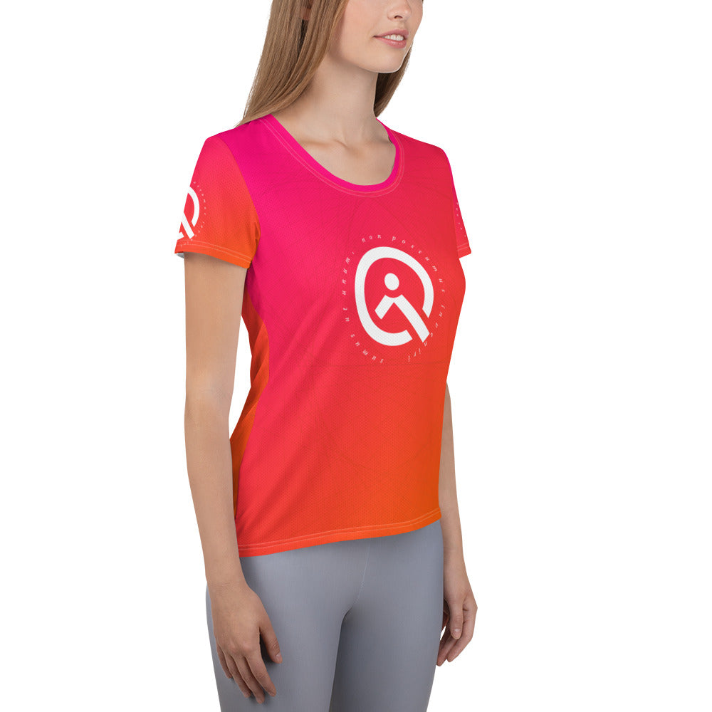 Sumus Ut Unum, Non Possumus Inveniri All-Over Print Women's Athletic T-shirt