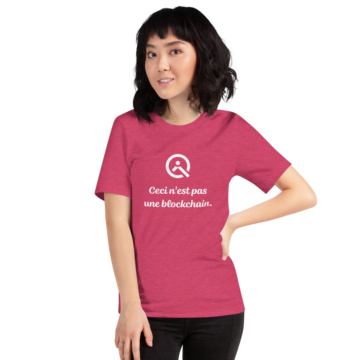 "Ceci n'est pas une blockchain" Unisex t-shirt